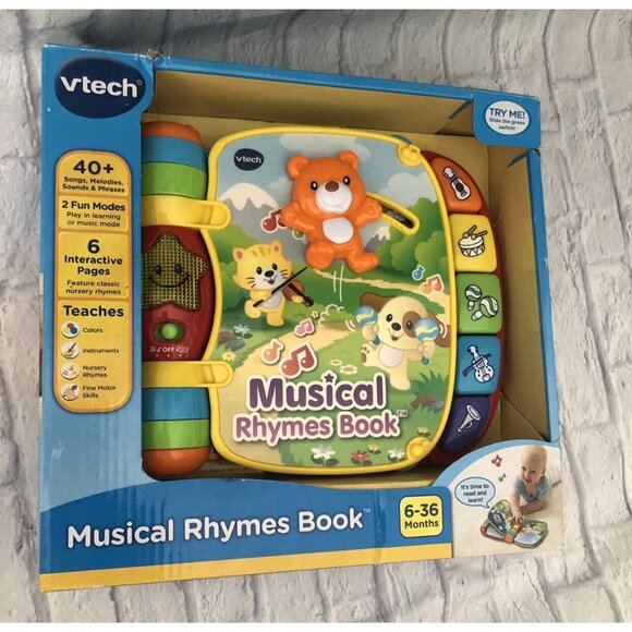 Vtech 🆕 Musical Rhymes Book - Picture 1 of 5